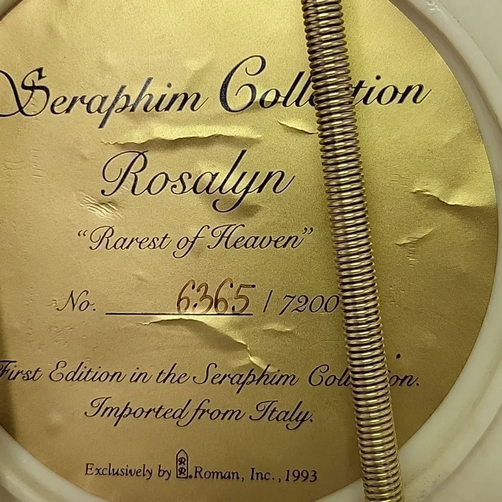 Seraphim  Collection  ROSALYN 'Rarest of Heaven'1st Edition & matching ornament.